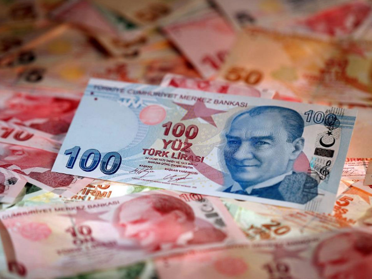 Turkish Lira banknotes are seen in this 10 October 2017 picture illustration. -- Reuters