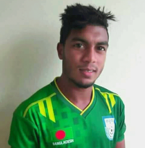 Bangladesh goal scorer Mahbubur Rahman -- Photo: Prothom Alo