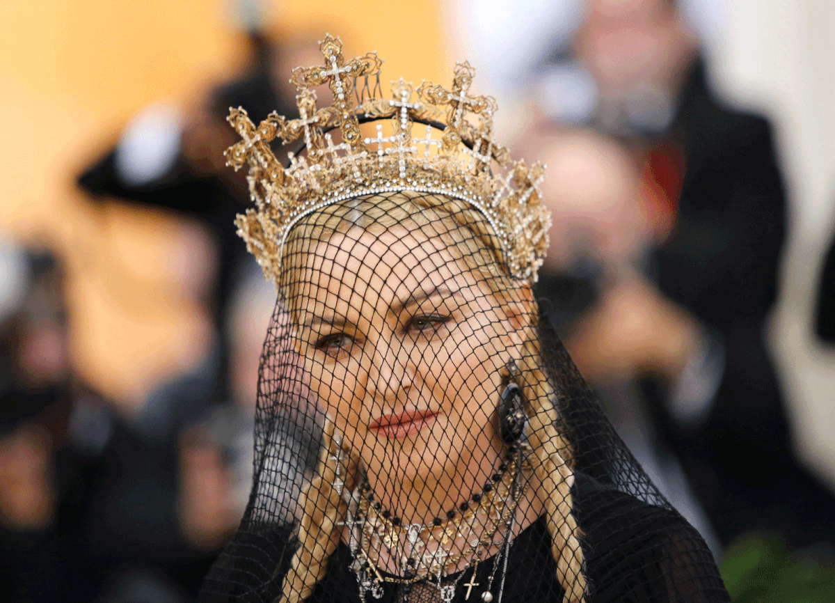 Madonna arrives at the Metropolitan Museum of Art Costume Institute Gala (Met Gala) to celebrate the opening of “Heavenly Bodies: Fashion and the Catholic Imagination” in the Manhattan borough of New York, US, on 7 May, 2018. Photo: Reuters