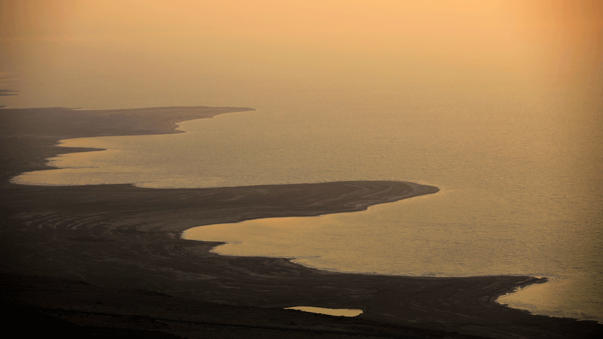 A general view shows the sunrise over the Dead Sea. Photo: Reuters