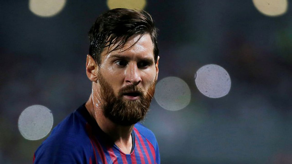 Football - Spanish Super Cup - Barcelona vs Sevilla - Grand Stade de Tanger, Tangier, Morocco - 12 August 2018 Barcelona`s Lionel Messi. Reuters