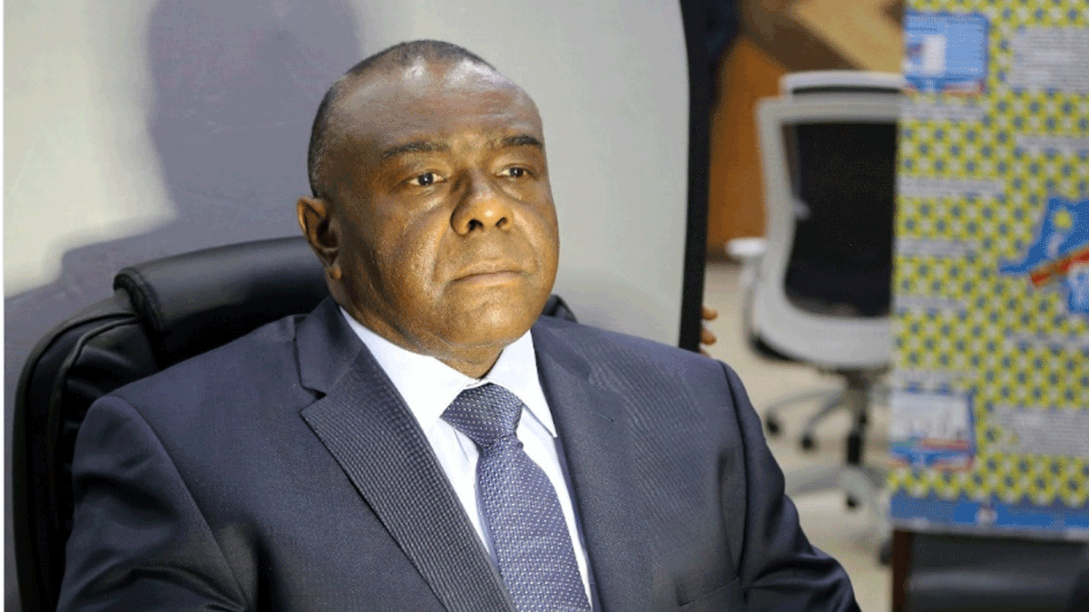 Congolese opposition leader Jean-Pierre Bemba of the Movement for the Liberation of the Congo (MLC) addresses a news conference in Kinshasa, Democratic Republic of Congo, 3 August 2018. -- Reuters