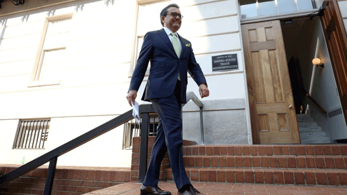 Mexico`s economy minister Ildefonso Guajardo arrives at the US trade representative`s office in Washington, US on 23 August 2018. Photo: Reuters