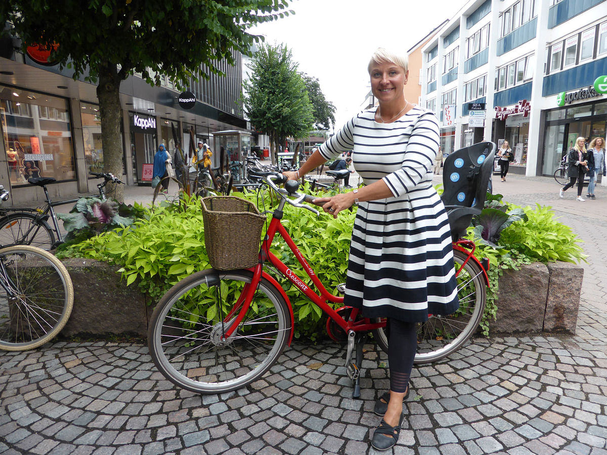 Mayor Anna Tenje poses for a picture in Vaxjo, Sweden 14 August 2018. Photo: Reuters
