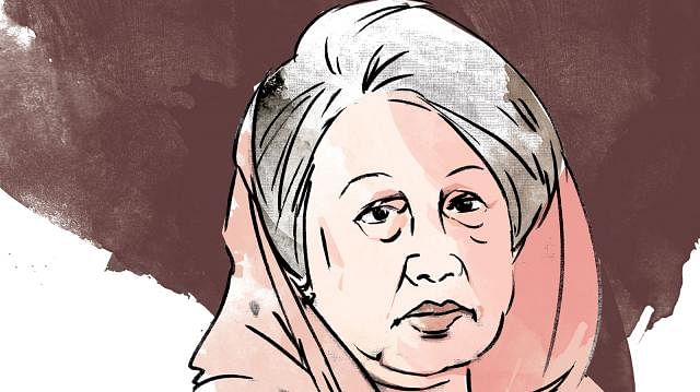 Khaleda Zia. Illustration: Prothom Alo