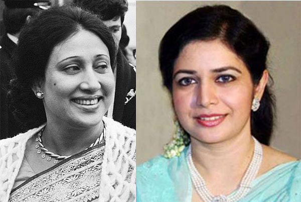 Khaleda Zia (L) and Zobaida Rahman