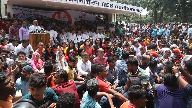 BNP leaders and activists observed a two-hour token hunger strike on the premises of Institution of Engineers, Bangladesh in Dhaka on Wednesday.