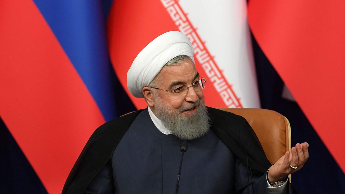 Iranian president Hassan Rouhani needs China to stand by his country. AFP