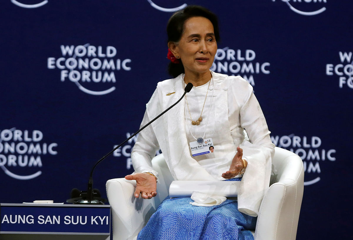 Myanmar`s State Counsellor Aung San Suu Kyi. Photo: Reuters