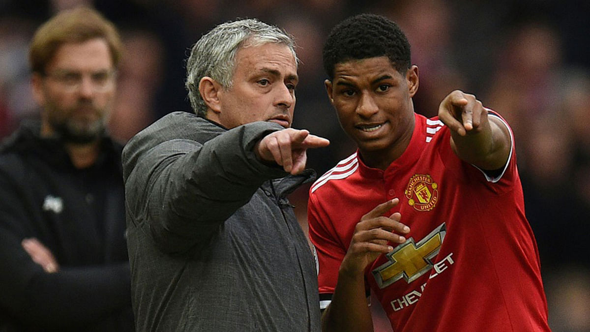 Manchester United manager Jose Mourinho launched an impassioned defence of his use of Marcus Rashford. AFP