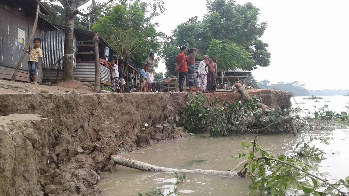 Madhumati river erosion turns deadly in Bagerhat. Photo: UNB