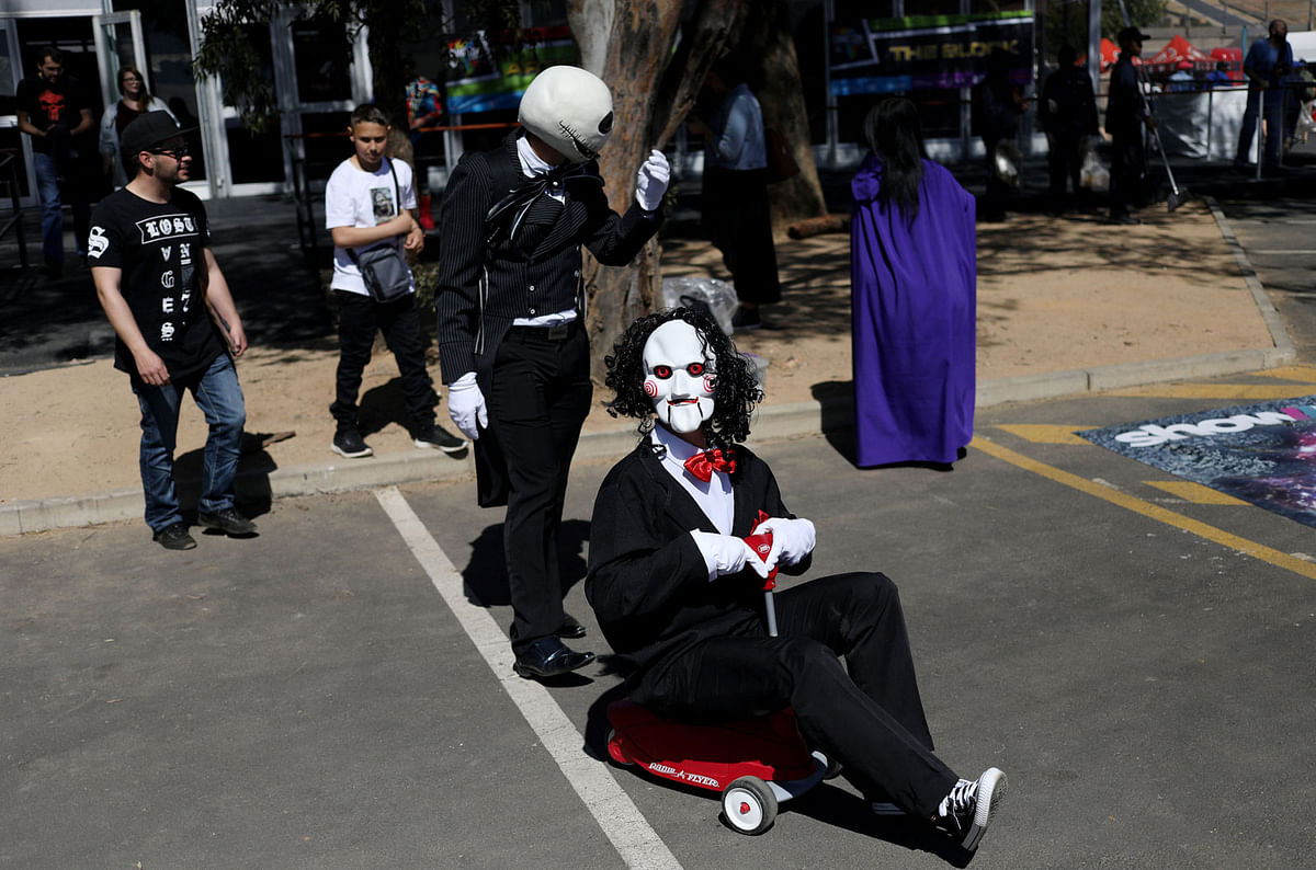Cosplayers attend the international Comic Con at Kyalami race course in Johannesburg, South Africa, on 14 September 2018. Photo: Reuters