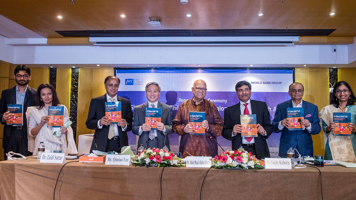 The WB report titled ‘A Glass Half Full: The Promise of Regional Trade in South Asia,’ launched on Wednesday. Photo: Collected