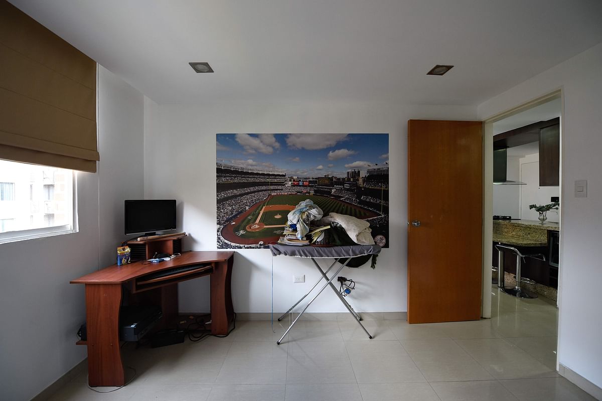 View of a room at an empty apartment in Caracas, Venezuela on 4 September 2018. Photo: AFP