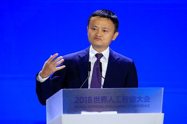 Alibaba Group co-founder and executive chairman Jack Ma attends the WAIC (World Artificial Intelligence Conference) in Shanghai, China, 17 September 2018. Photo: Reuters