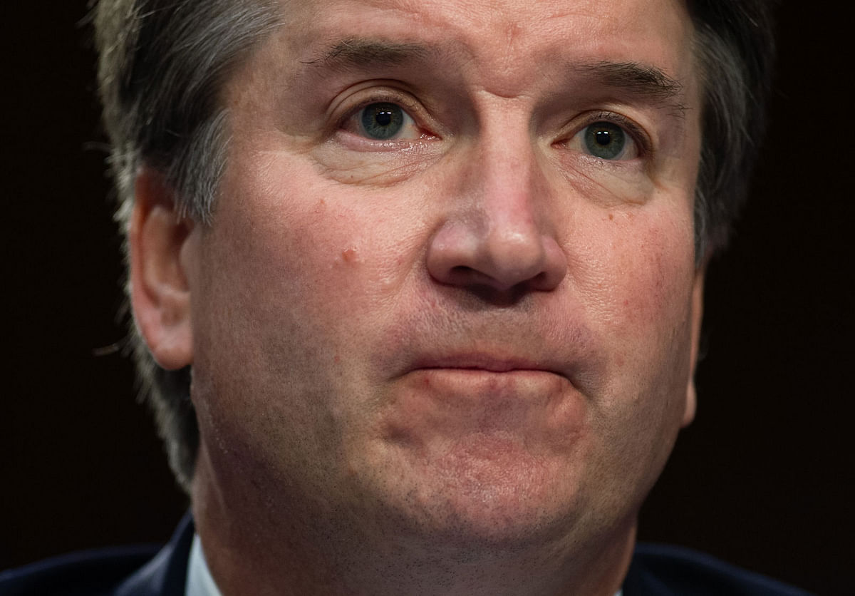 In this file photo taken on 5 September judge Brett Kavanaugh testifies during the second day of his US Senate Judiciary Committee confirmation hearing to be an Associate Justice on the US Supreme Court, on Capitol Hill in Washington, DC