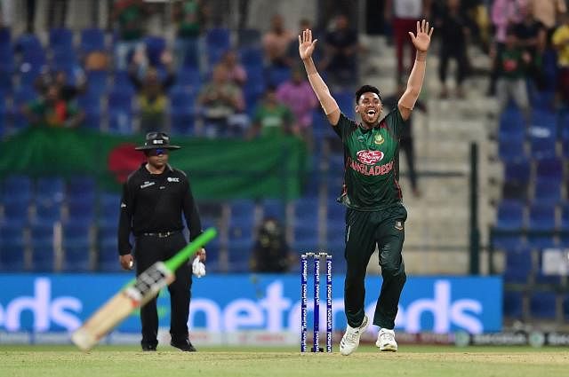 The Afghans needed eight runs in the final over to win the game, which would have kept them in the tournament, but Mustafiz was perfect, if not at his best.