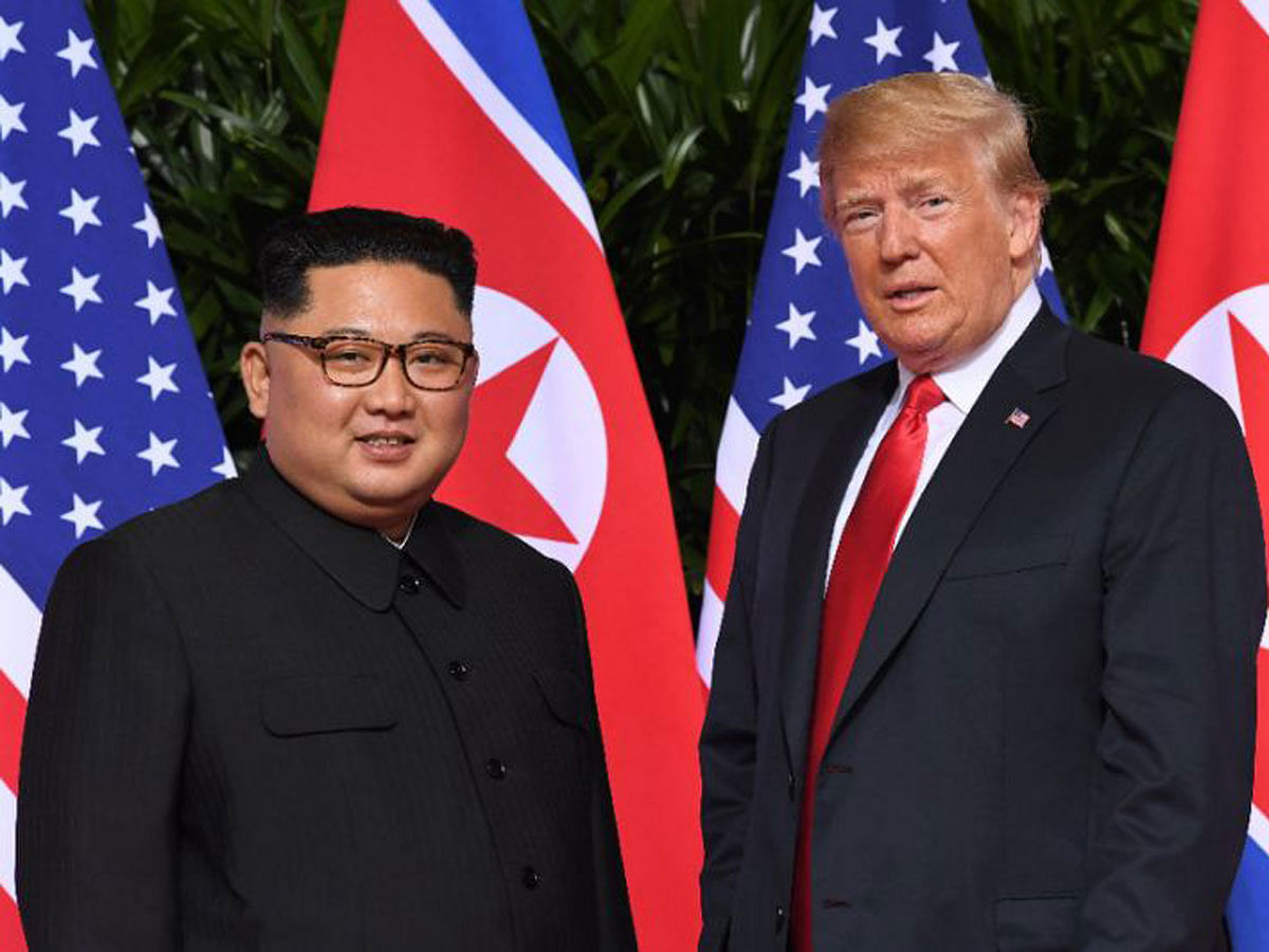 Kim Jong Un, Donald Trump