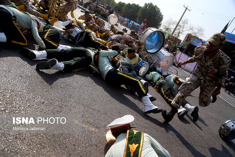 A general view shows an attack on a military parade in Ahvaz, Iran, in this 22 September 2018. Photo: Reuters
