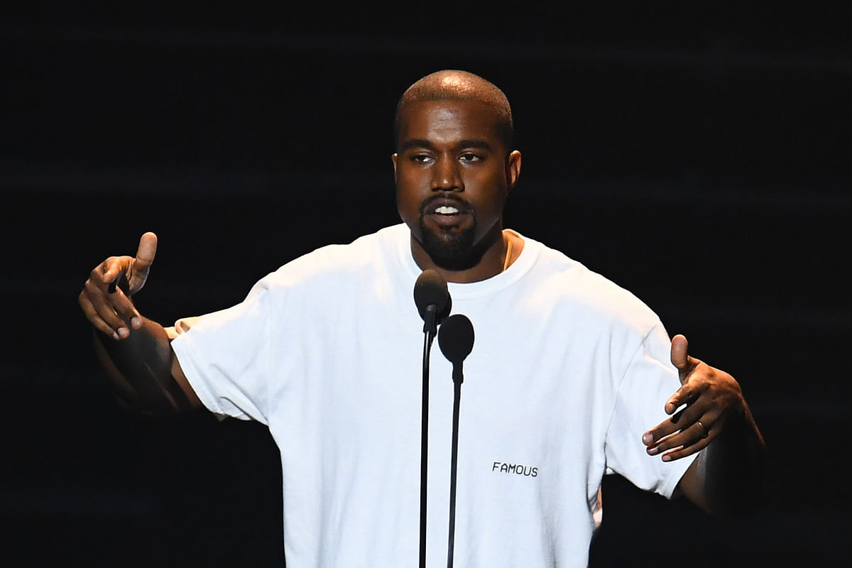In this file photo taken on 28 August, 2016, musician Kanye West performs on stage during the 2016 MTV Video Music Awards at Madison Square Garden in New York. Photo: AFP