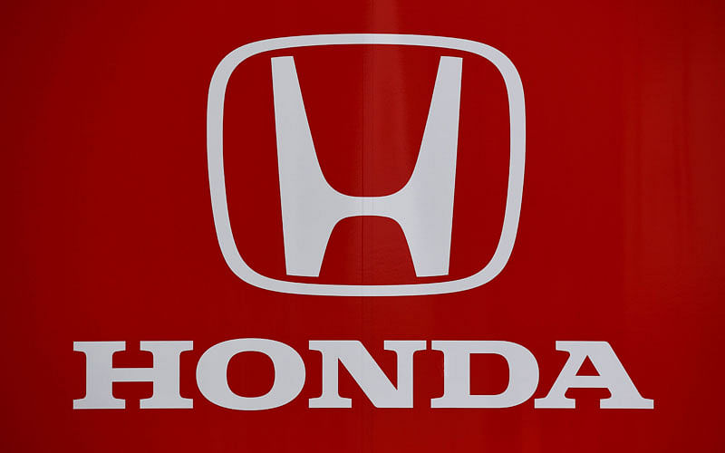 In this file photo taken on 31 August 2018 the logo of Japanese automobile manufacturer Honda is seen at the Autodromo Nazionale circuit in Monza. Photo: AFP