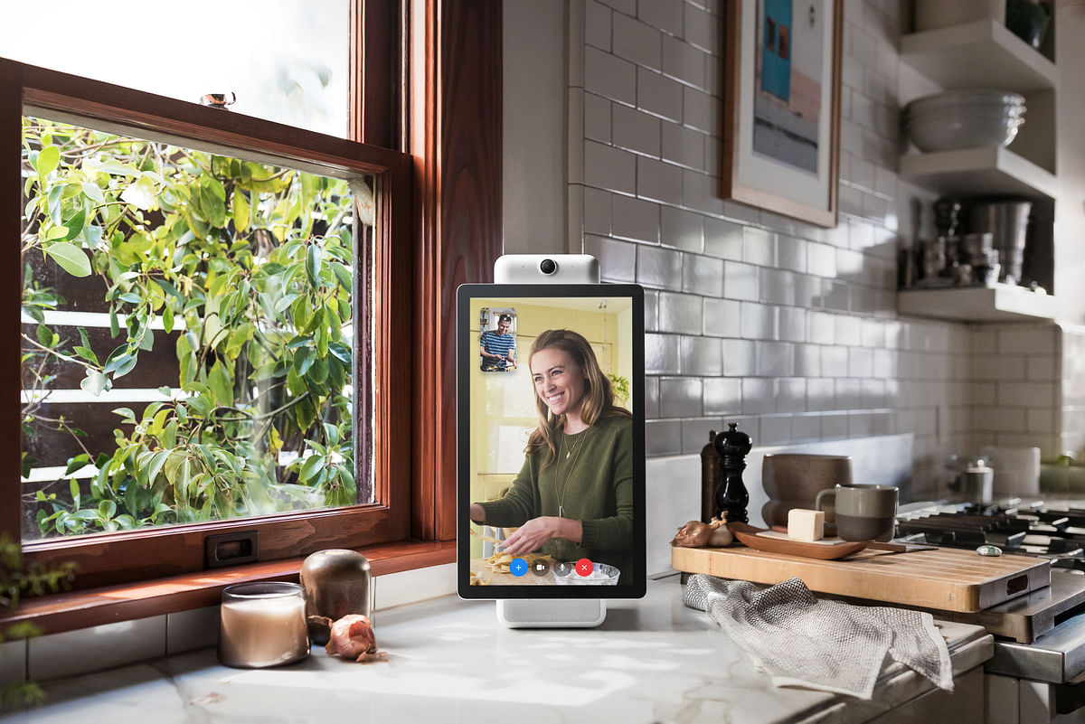 A smart speaker device by Facebook Inc called Portal+ is shown in this photo released by Facebook Inc from Menlo Park, California, US, 5 October, 2018. Photo: Reuters