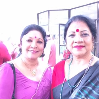Nashid Kamal and Fatema Tuz Zohra together at `17th Nazrul Convention` in Washington DC, USA. Photo: Prothom Alo