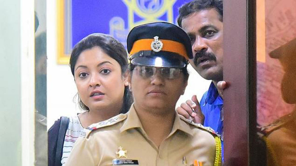Tanushree Dutta at Oshiwara police station in Mumbai. Photo: Collected