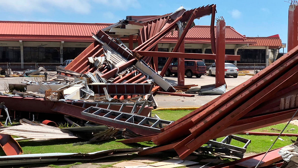 Damage at Saipan`s airport is shown after Super Typhoon Yutu hit the US Commonwealth of the Northern Mariana Islands, Friday, 26 October 2018 in Garapan, Saipan.