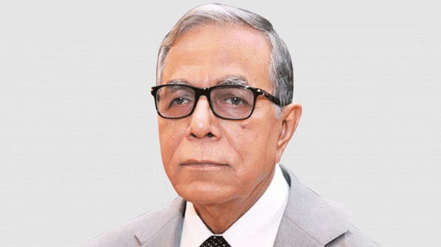 President signs Abdul Hamid the national budget and the revised budget for placing before the Jatiya Sangsad at his office on Thursday. Photo: PID