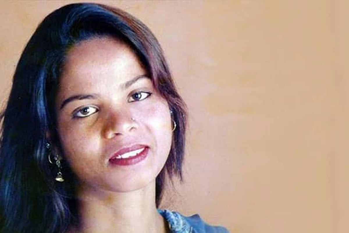 His file undated handout photo released to AFP on 1 November 2018 via the UK charity British Pakistani Christian Association shows a portrait of Asia Bibi, who had been on death row in Pakistan since 2010, at an unknown location. Photo: AFP