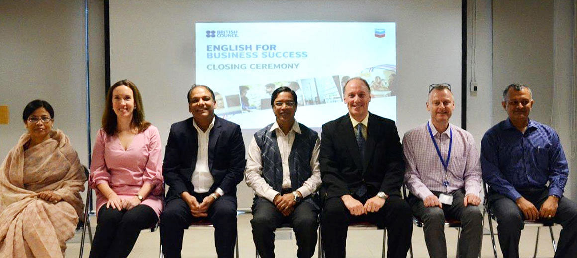 Chevron and the British Council held the closing ceremony for the ‘English for Business Success’ Project at the Chevron office in Gulshan on Wednesday. Photo: Chevron