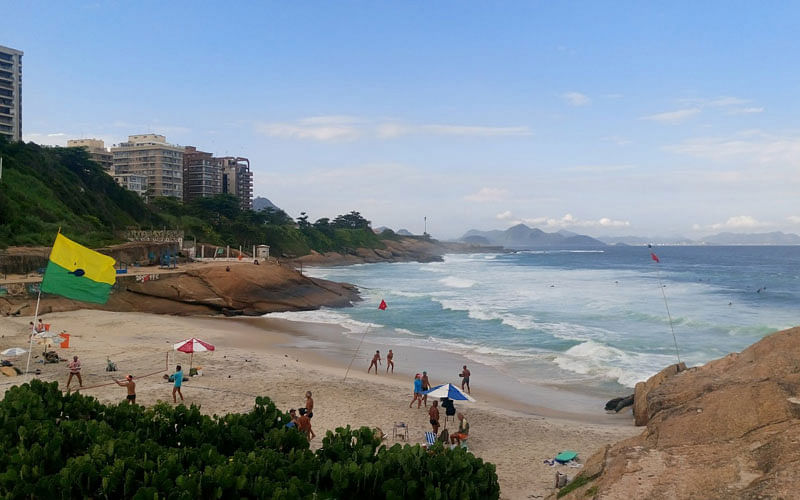 Rio de Janeiro beach in Brazil. Photo: Writer