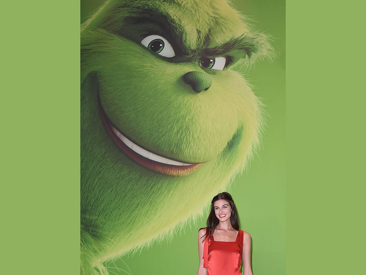 In this file photo taken on 3 November 2018 US model Mariah Strongin attends the premiere of `Dr. Seuss` The Grinch` at Alice Tully Hall in New York City. Photo: AFP