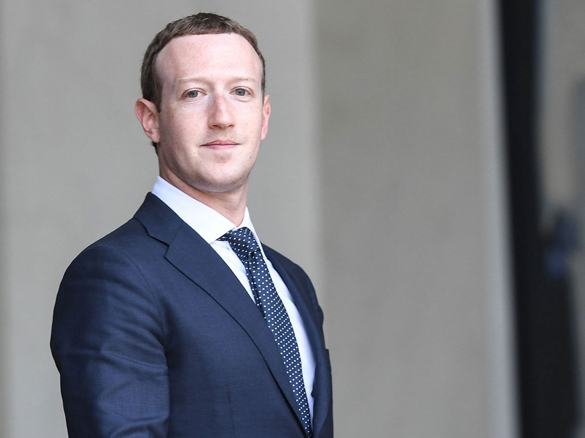 In this file photo taken on 23 May 2018 Facebook`s CEO Mark Zuckerberg leaves the Elysee presidential palace, in Paris, following a meeting with French President on the day of the `Tech for Good` summit. Photo: AFP