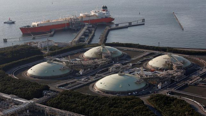 Representational image of a floating LNG terminal to start operations in days. Photo: Reuters