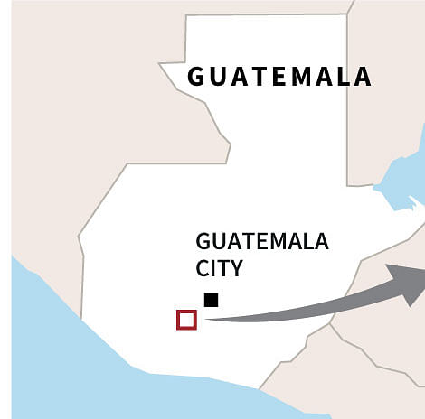 A map of Guatemala. Photo: AFP