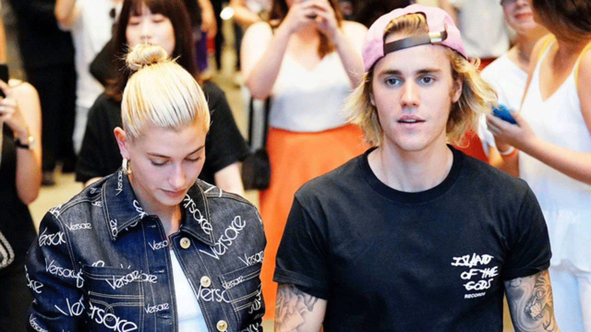 Justin Bieber with Hailey Baldwin. Photo: Collected