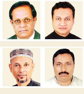 ASM Feroz, Fahmi Gulandaz, Showkat Hasanur Rahman and Nizamuddin Hazari