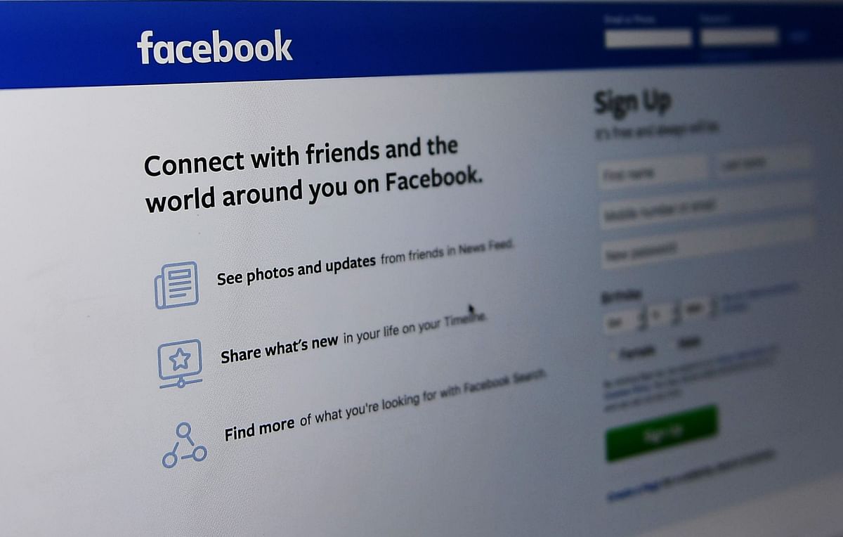 In this file photo taken on 11 October 2018 the Facebook log-in page is viewed in Washington, DC. Photo: AFP
