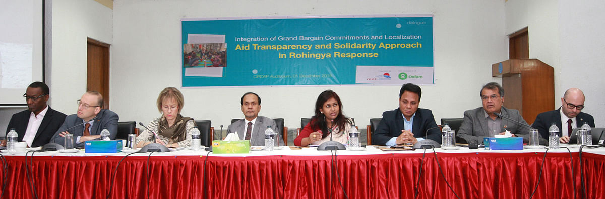 A dialogue on Rohingya relief response was held in the city on Saturday -- Photo: Collected