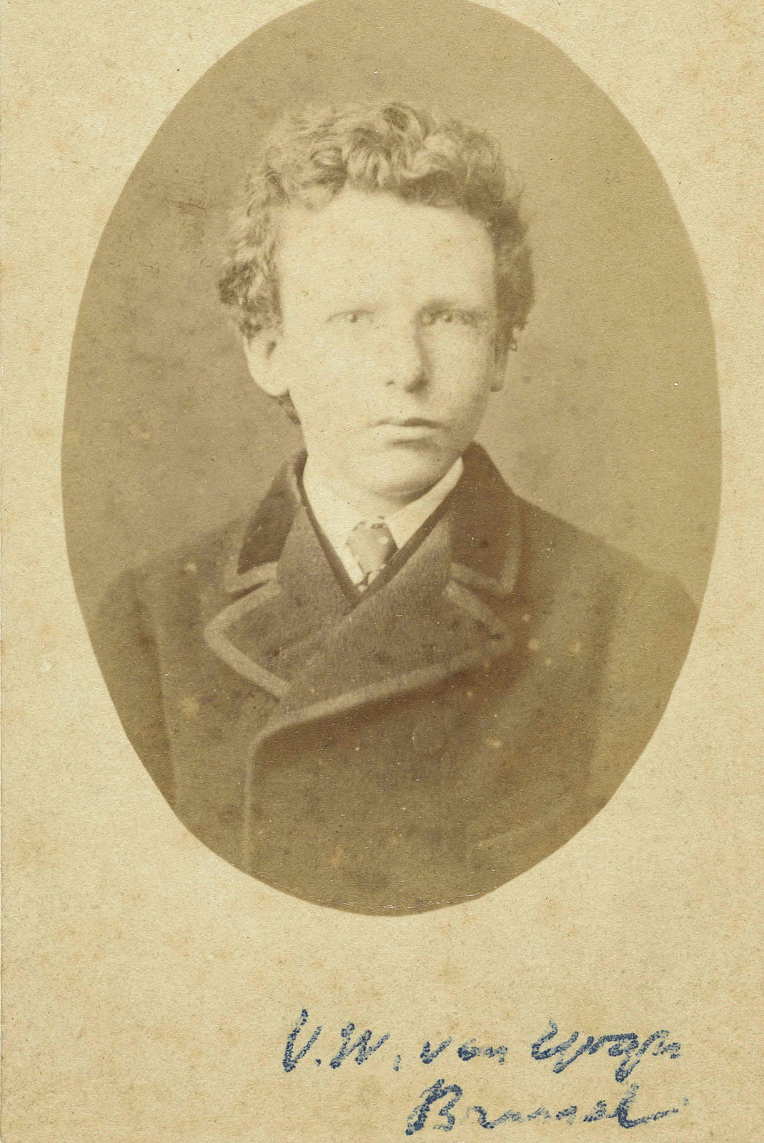 A handout picture released by the Van Gogh Museum, Amsterdam on November 29, 2018 shows a black and white image of Theo Van Gogh, aged 15, Dutch painter Vincent Van Gogh`s brother. A picture believed to be one of only two surviving photographs of artist Vincent Van Gogh is in fact a picture of his brother Theo, the Van Gogh museum in Amsterdam said on 29 November 2018.