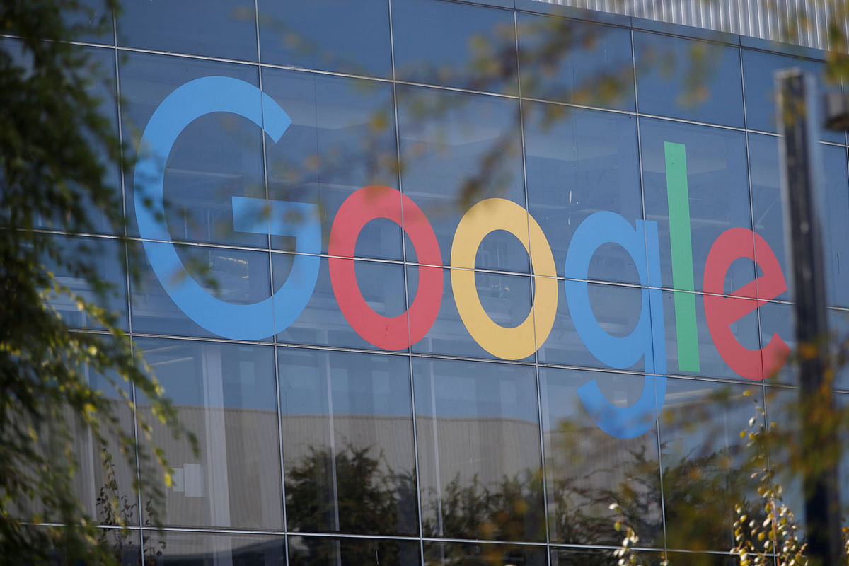 A Google logo is seen at the company`s headquarters in California. Photo: Reuters