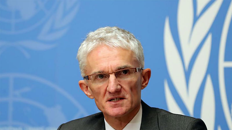 UN under-secretary-general for Humanitarian Affairs and Emergency Relief Coordinator (OCHA) Mark Lowcock attends a news conference for the launch of the `Global Humanitarian Overview 2019` at the United Nations in Geneva, Switzerland, on 4 Decemer 2018. -- Photo: Reuters