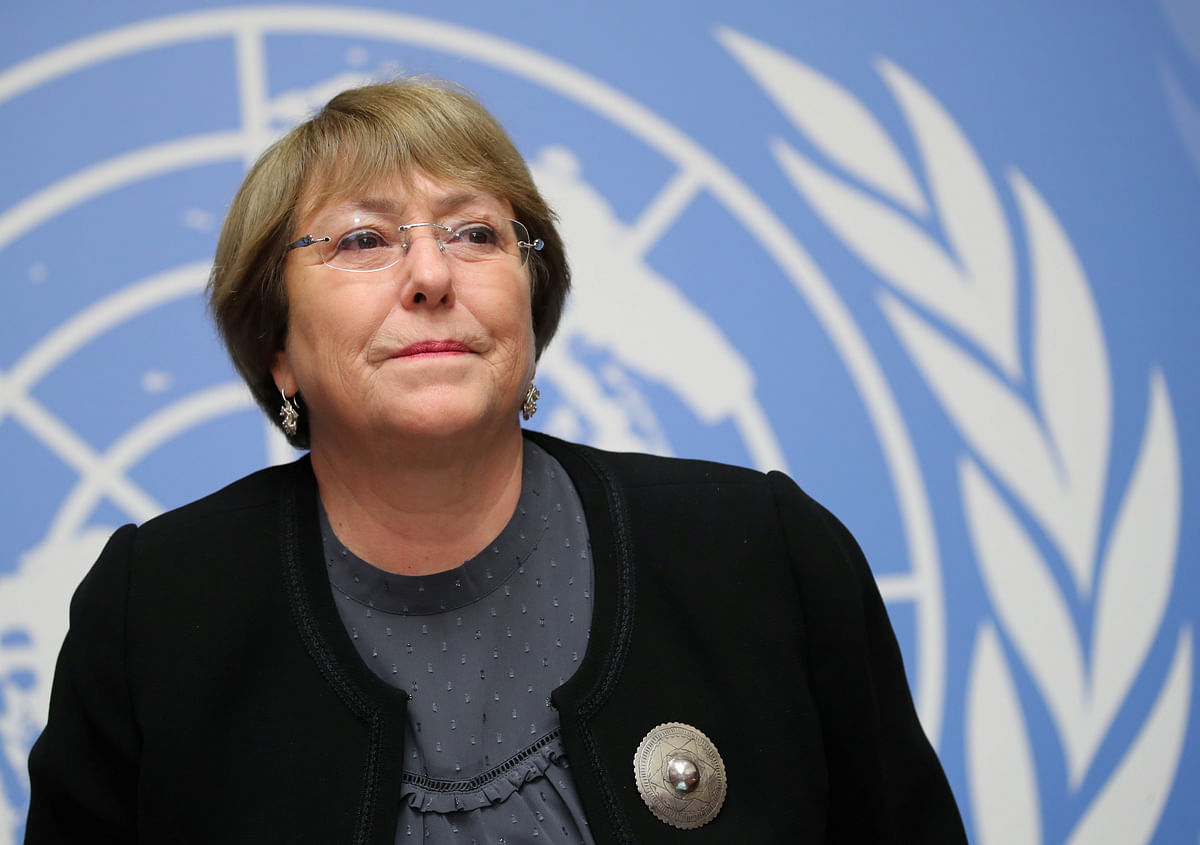 UN High Commissioner for Human Rights Michelle Bachelet attends a news conference at the United Nations in Geneva, Switzerland, on 5 December 2018. Photo: Reuters