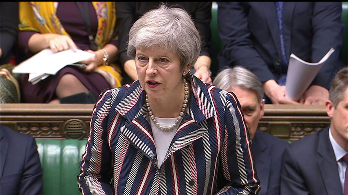 Britain`s prime minister Theresa May makes a statement in the House of Commons, London, Britain on 26 November 2018. Photo: Reuters