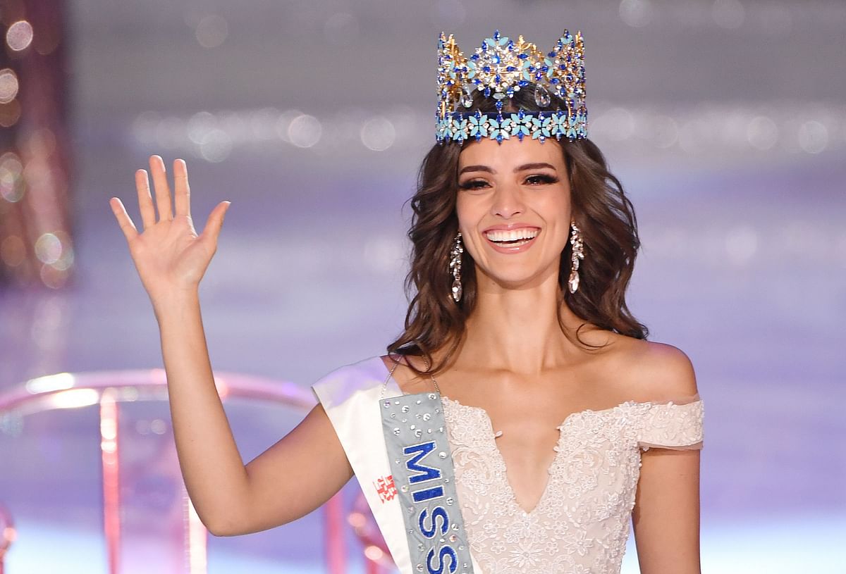 Miss Mexico Vanessa Ponce de Leon reacts after winning the 68th Miss World contest final in Sanya, on the tropical Chinese island of Hainan on 8 December, 2018. Photo: AFP
