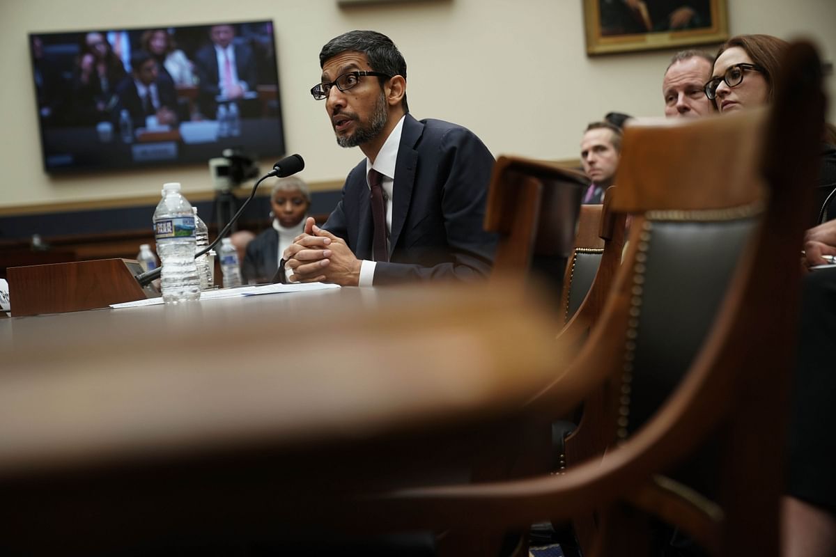 Google CEO Sundar Pichai testifies before the House Judiciary Committee at the Rayburn House Office Building on 11 December 2018 in Washington, DC. Photo: AFP