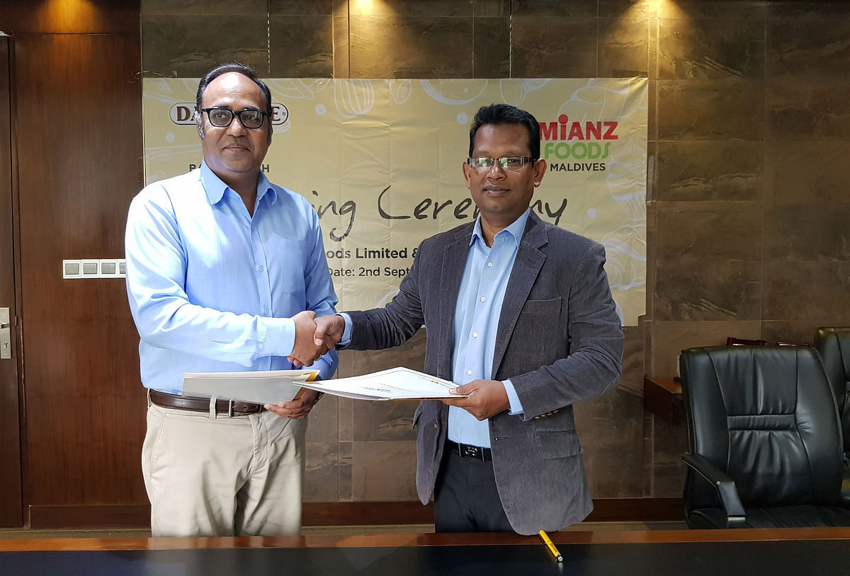 Firoz Ahmed, chief operating officer (COO) of Dan Foods Limited, and Ahmed Mottaki, CEO and chairman of Mianz Pvt Limited, signed the agreement on behalf of their respective companies.