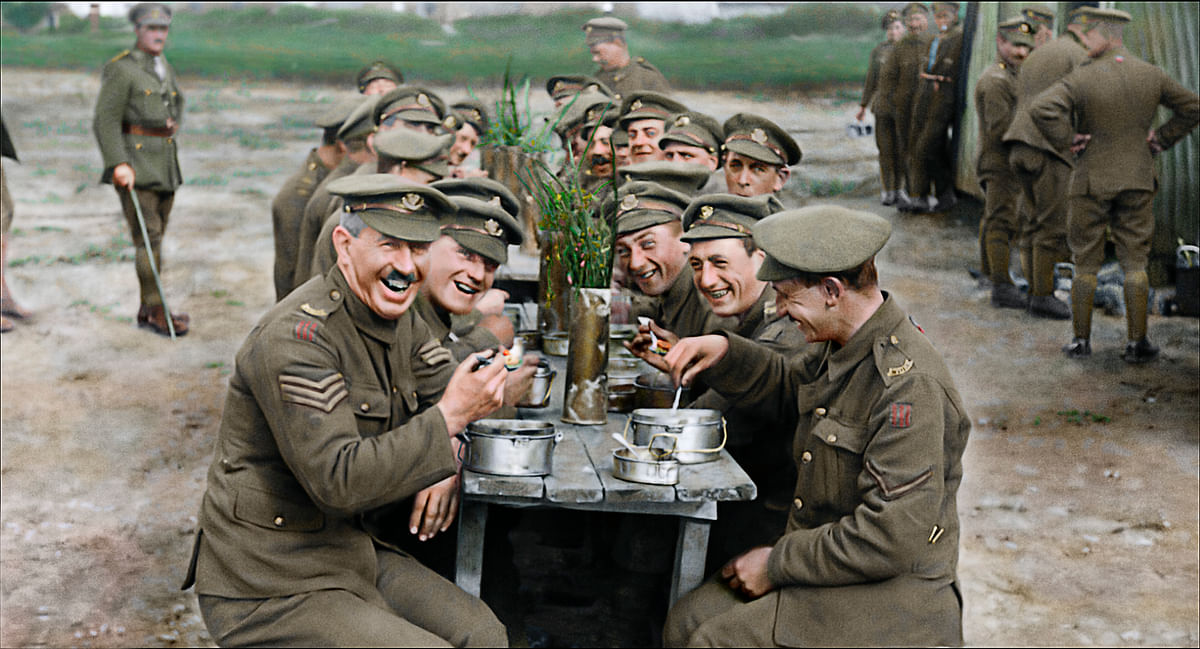 This image released by Warner Bros. Entertainment shows a scene from the WWI documentary `They Shall Not Grow Old,` directed by Peter Jackson. Photo: AP